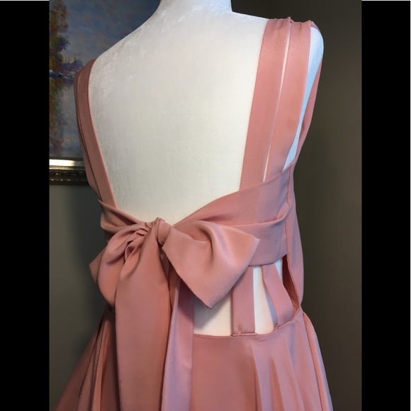 Angie Ruffled Pink Strappy Dress - Picture 4 of 5